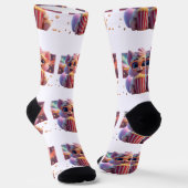 Moeie Popcorn Kitty Soks Sokken (Gebogen)