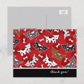 Moeie Pret Cartoon Gespikkelde Honden Hondjes Pupp Briefkaart (Voorkant / Achterkant)