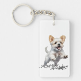 Moeie Pup voor je Toetsenbord Sleutelhanger