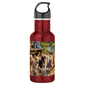 Moeie Puppies & Kittens Rivier Avontuur Waterfles