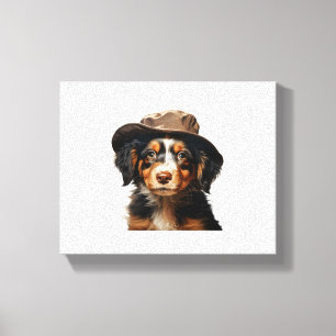 Moeie Puppies. Nursery ClipArt S1   Canvas Afdruk