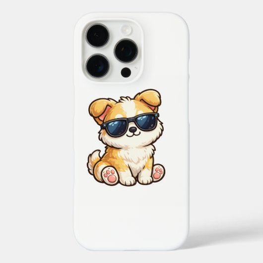 Moeie Puppy met Zonnebril Kawaii Design Case-Mate iPhone Case (Achterkant)