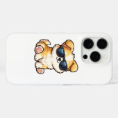 Moeie Puppy met Zonnebril Kawaii Design Case-Mate iPhone Case (Achterkant (horizontaal))
