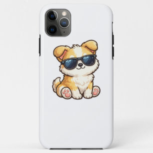 Moeie Puppy met Zonnebril Kawaii Ontwerp Case-Mate iPhone Case