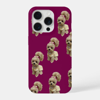 Moeie puppy telefoonhoesje iPhone 15 pro case