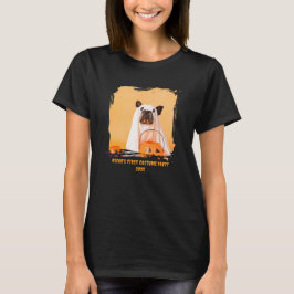 Moeie puppykostuum op maat Halloween T-shirt