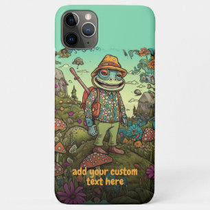 Moeie Reisende Kikker Bloemweide Cottagecore Aange Case-Mate iPhone Case