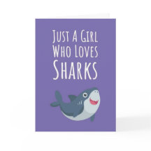 Moeie Roze Haaien Kaarten Voor Baby Meisjes Kinder