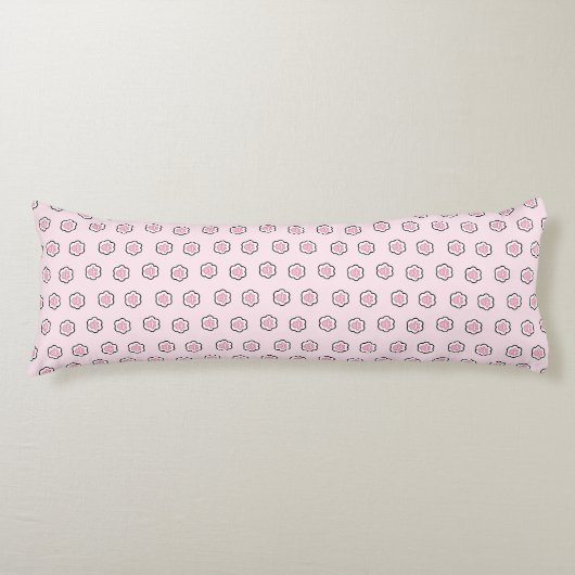Moeie Roze Kattenpoot Lichaamskussen (Voorkant)