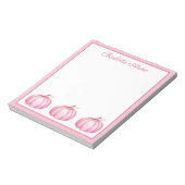 Moeie Roze Pompoenen Persoonlijk Notitieblok (Linkerzijde)