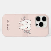 Moeie Roze Tandarts Gepersonaliseerd Case-Mate iPhone Case (Achterkant (horizontaal))