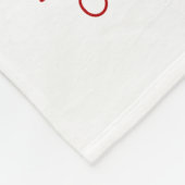 Moeie Rustieke Geruite Gepersonaliseerde Kerstkabo Fleece Deken (Hoek)
