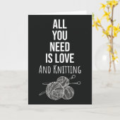 Moeie Simpele Brei Kaarten Garen Ambacht (Gele Bloem)