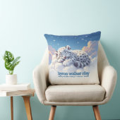 Moeie Sneeuwluipaard slaapt op wolken Natal Kussen (Stoel)