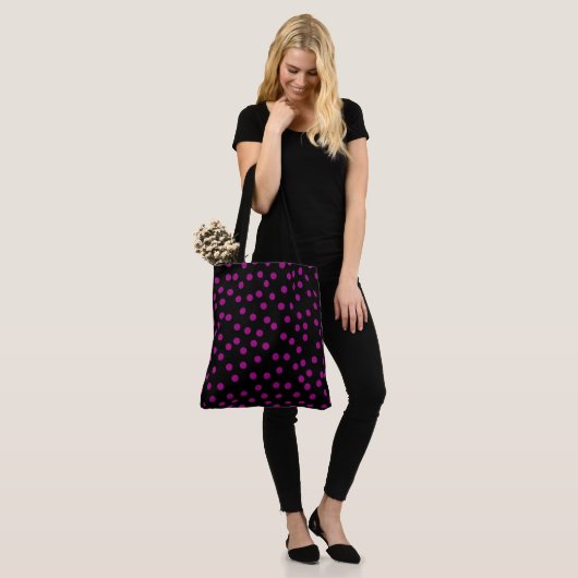 Moeie Stippen Halloween Tote Bag (Op model)