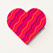 Moeie Streep Op Maat Gemaakte Naam Roze Notitieboek (Achterkant)