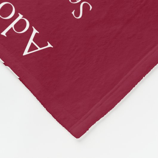 Moeie Tante Tante Definitie Bordeaux Fleece Deken (Hoek)