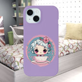 Moeie theekop pop iPhone / iPad hoesje 15 Case