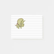 Moeie Triceratops Post-it Notities