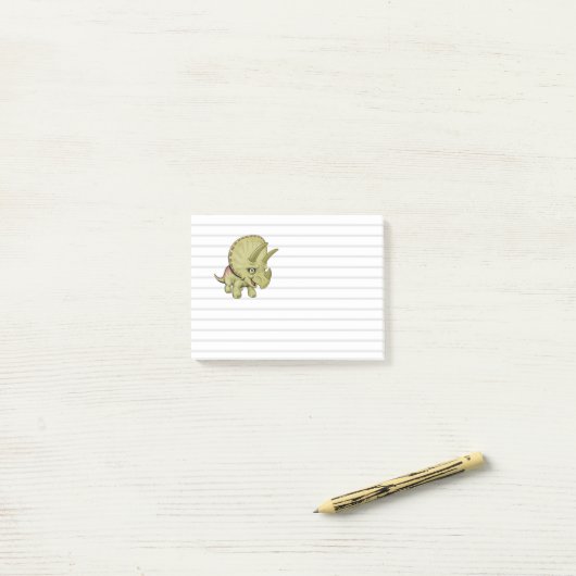 Moeie Triceratops Post-it Notities Post-it® Notes (Op bureau)