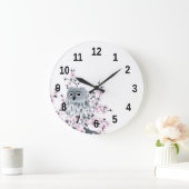 Moeie Uil en Kersenbloesem Nummers Grote Klok (Huis)