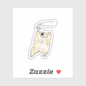 Moeie Uitgestrekte Kat Die Knuffels Wil Handgeteke Sticker (Vel)
