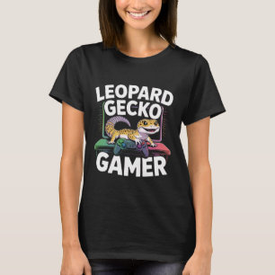 Moeie videogames hagedis reptiel luipaardgekko spe t-shirt
