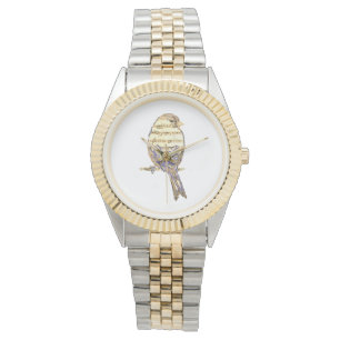 Moeie vogel met muzieknoten aanpassen horloge