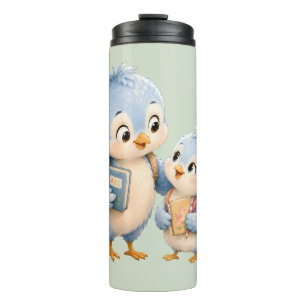 Moeie Vogelsiblings Thermische Tumbler Thermosbeker
