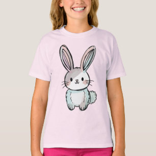 Moeie Watercolor Konijn - Schattig Handgetekend T-shirt