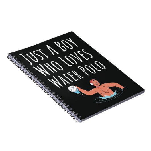 Moeie Waterpolocadeaus Voor Jongens Voor Kinderen Notitieboek (Rechterzijde)