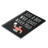 Moeie Waterpolocadeaus Voor Jongens Voor Kinderen  Notitieboek (Linkerzijde)