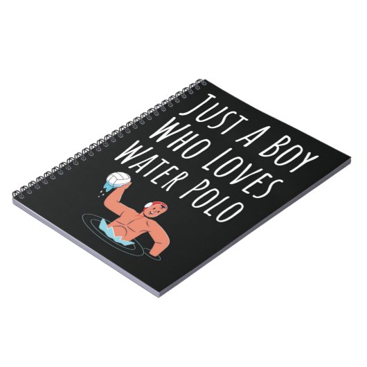 Moeie Waterpolocadeaus Voor Jongens Voor Kinderen  Notitieboek (Linkerzijde)