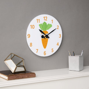 Moeie Wortel Kinderklok met Knipoog Horloge Grote Klok