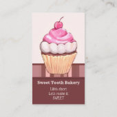 Moeie Zoete Cupcake Bakkerij Bedrijfskaart Visitekaartje (Achterkant)