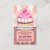Moeie Zoete Cupcake Bakkerij Bedrijfskaart Visitekaartje (Voorkant)