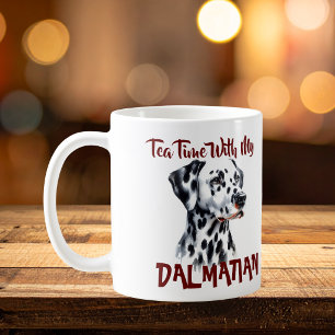 Moeie Zwarte Thee & Dalmatiër PERSONALISEER Koffiemok