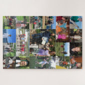 Moeilijk 18 Familie Foto Collage Jigzaag Puzzle Legpuzzel (Horizontaal)