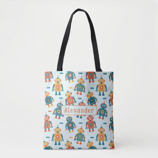 Moeilijk Aanpasbare Robot Print Tote Bag (Voorkant)