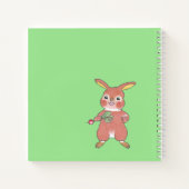 Moeilijk Adorable Konijn Vierkant Notitieboek (Achterkant)