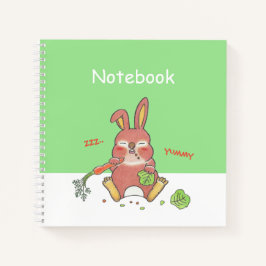 Moeilijk Adorable Konijn Vierkant Notitieboek