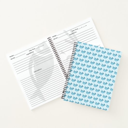 Moeilijk baby walvis spiraal notebook notitieboek (Binnen)