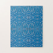 Moeilijk Blauw Agave Kaleidoscope Puzzle Legpuzzel (Verticaal)