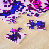 Moeilijk blauw roze cilindrische actus Bloem Puzze Legpuzzel (Zijkant)