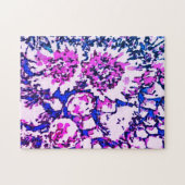 Moeilijk blauw roze cilindrische actus Bloem Puzze Legpuzzel (Horizontaal)