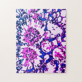 Moeilijk blauw roze cilindrische actus Bloem Puzze Legpuzzel