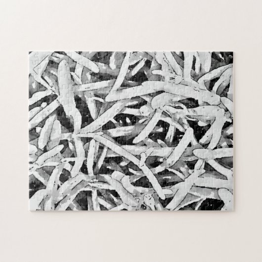 Moeilijk Botanisch Wit ijs Plant Puzzel Legpuzzel (Horizontaal)