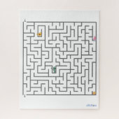 moeilijk doolhof puzzel (Verticaal)