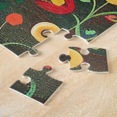 Moeilijk grillig bloemenlicht huis legpuzzel (Zijkant)