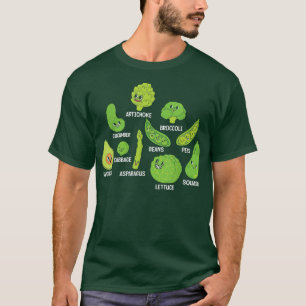 Moeilijk groente grafisch veganistisch eten planta t-shirt